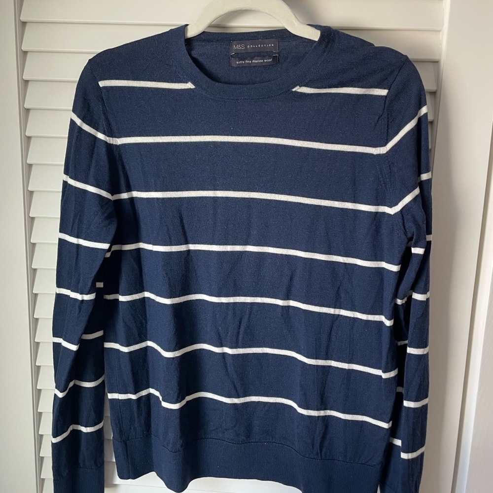 Navy Striped Sweater